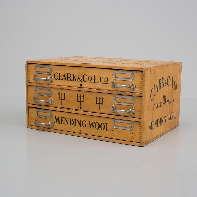 SYSKRIN, Clark & Co Mending Wool, 1900-talets första hälft.