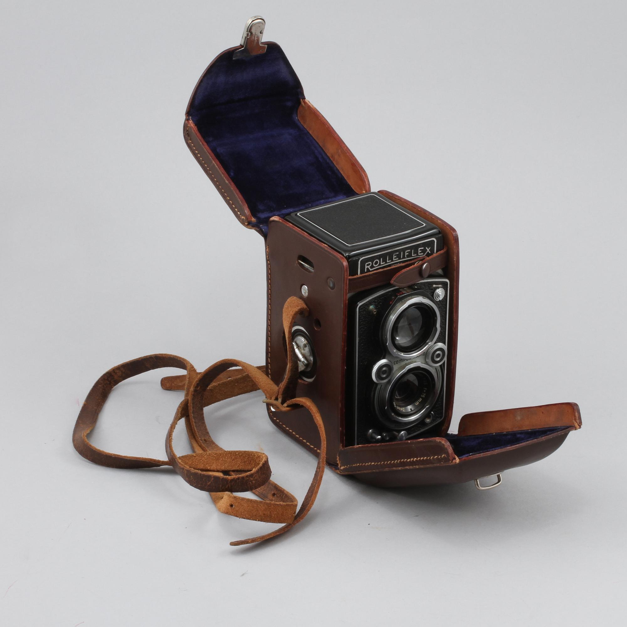 KAMERA, Rolleiflex, Franke & Heidecke, Braunschweig, 1900-talets mitt.