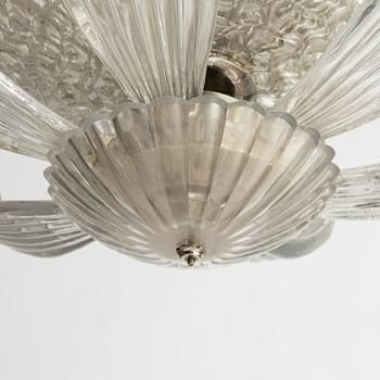 Fritz Kurz, Ceiling lamp, model KD 897/1, Orrefors, 1940s.