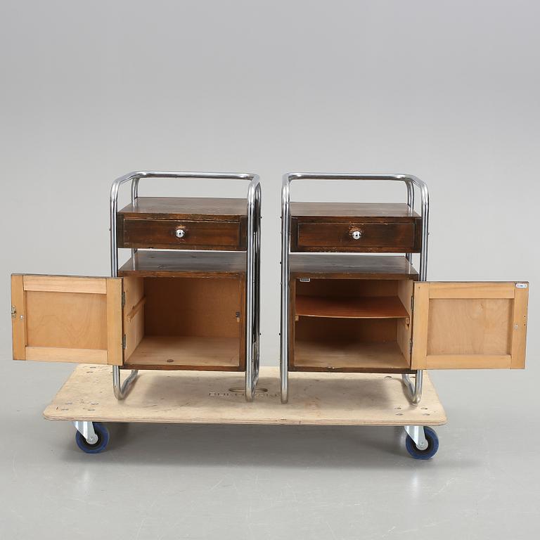 NATTDUKSBORD, ett par, funkis, 1930/40-tal.