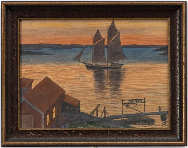 Oskar Bergman, Sommarnatt Sandhamn.