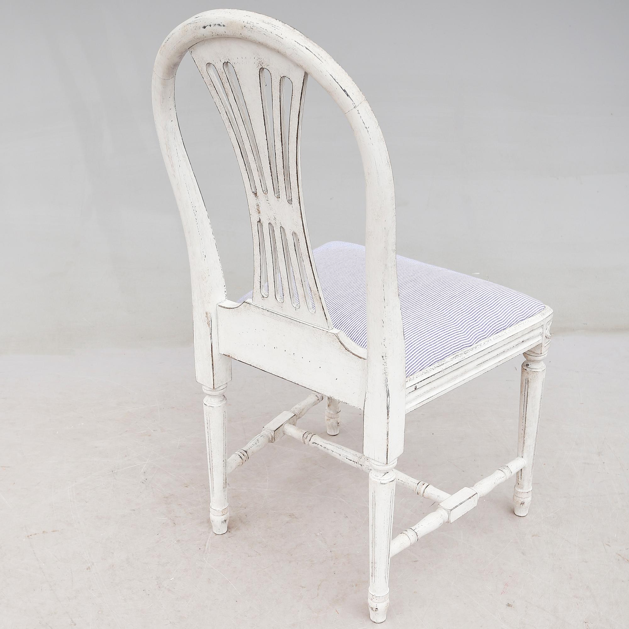 STOLAR, 8 st, gustaviansk stil, 1900-talets andra hälft.