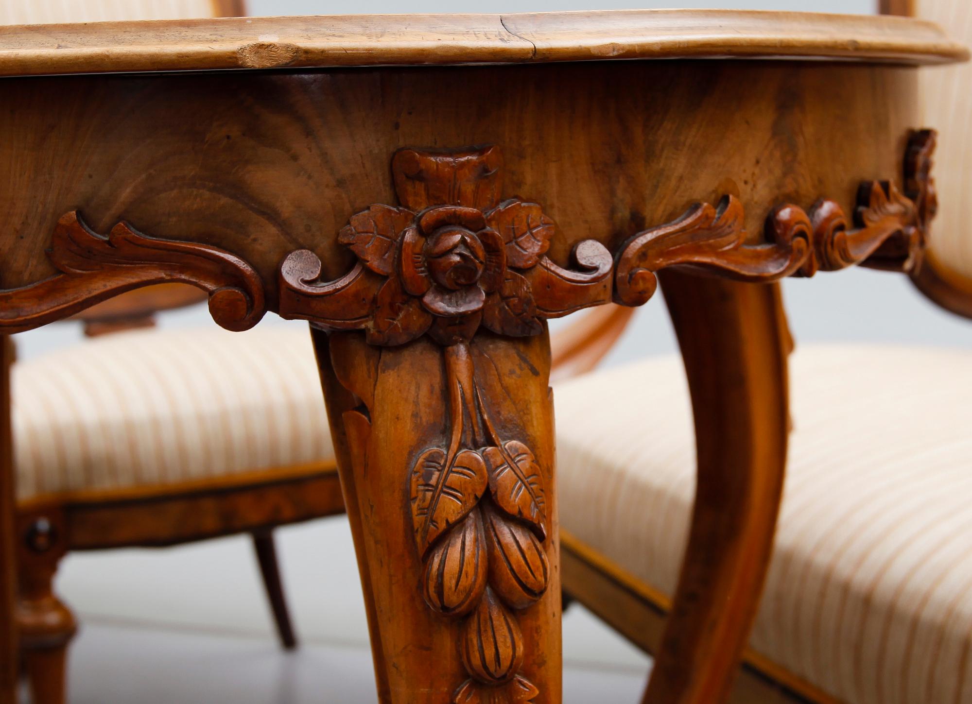 SALONGSGRUPP, 9 delar, 1800-talets andra hälft.