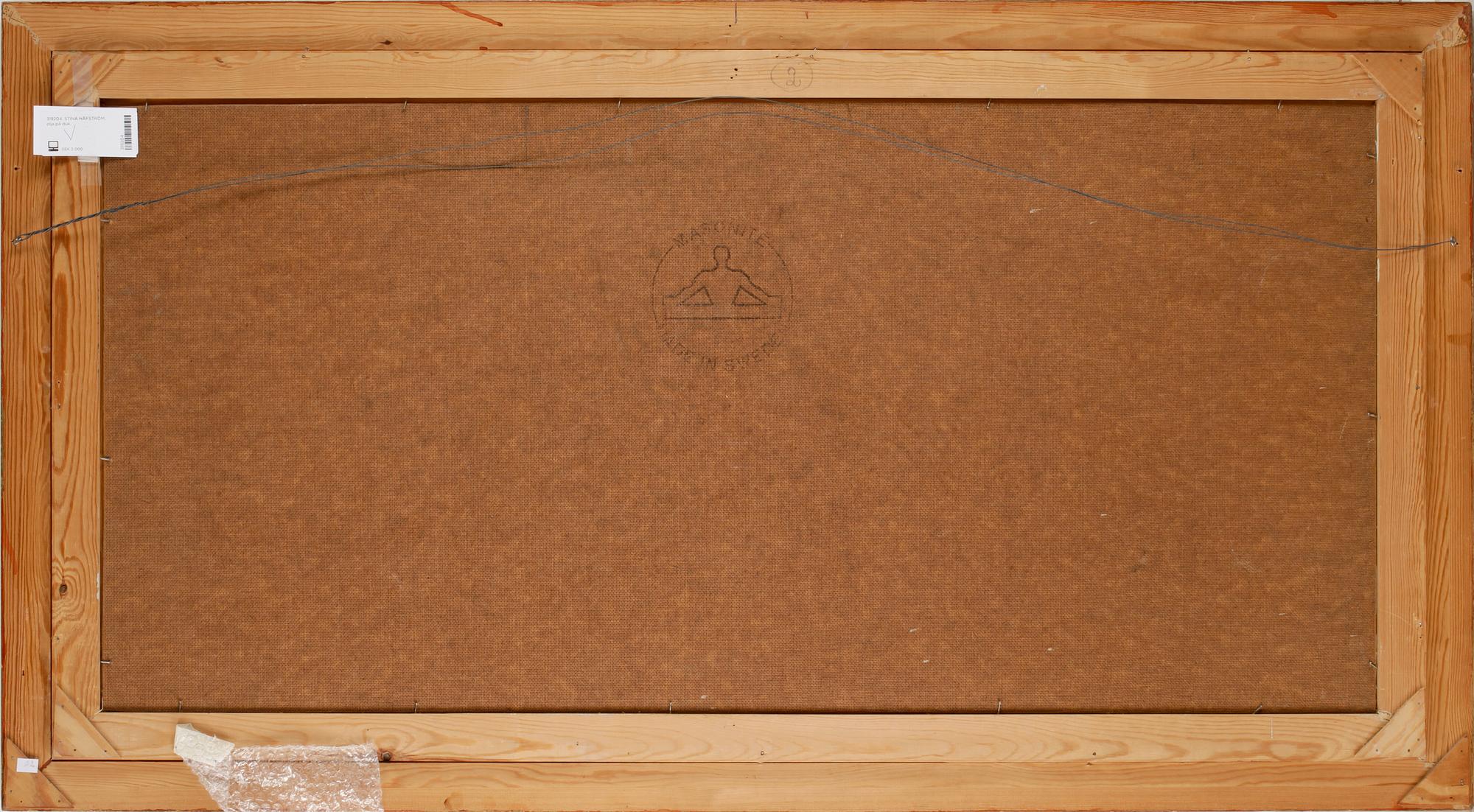 STINA HÅFSTRÖM, olja på pannå, sign.