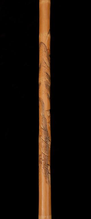 PROMENADKÄPP, bambu, Kina sekelskiftet 1800/1900.