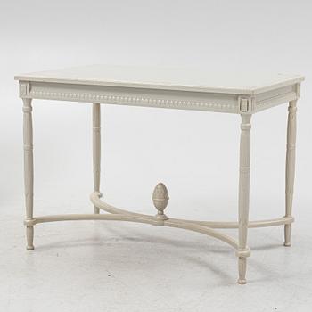 A Gustavian style 6-piece furniture suite, P.A. Eklund Bispgården, mid 20th Century.