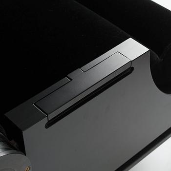 Alexander H Damsbo & Henrik Ingemann Nielsen, a "HC-Andersen Chair" armchair/table, ed. 3/49, Källemo, post 2005.