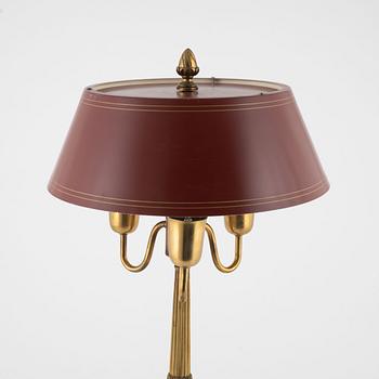 An Empire style table lamp, Böhlmarks, mid-20th Century.