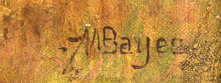 Alfred Walter Bayes, oil on canvas, signed.