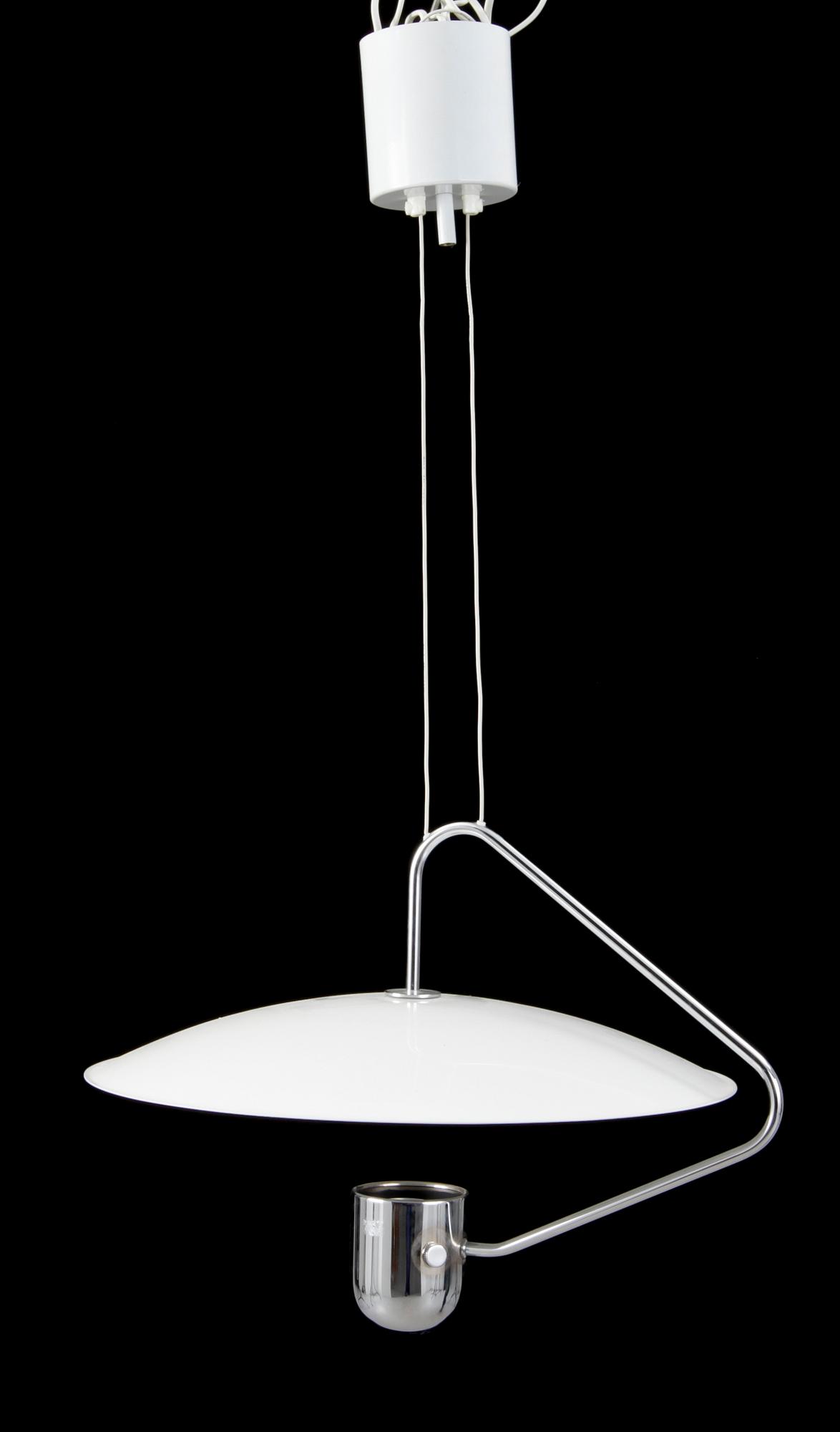 TAKLAMPA, Bergboms, 1980/90-tal. Höjd ca43+14cm.