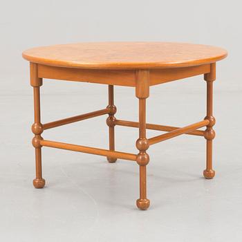 Josef Frank, a mahogany and burrwood side table, Svenskt Tenn, model 1028.