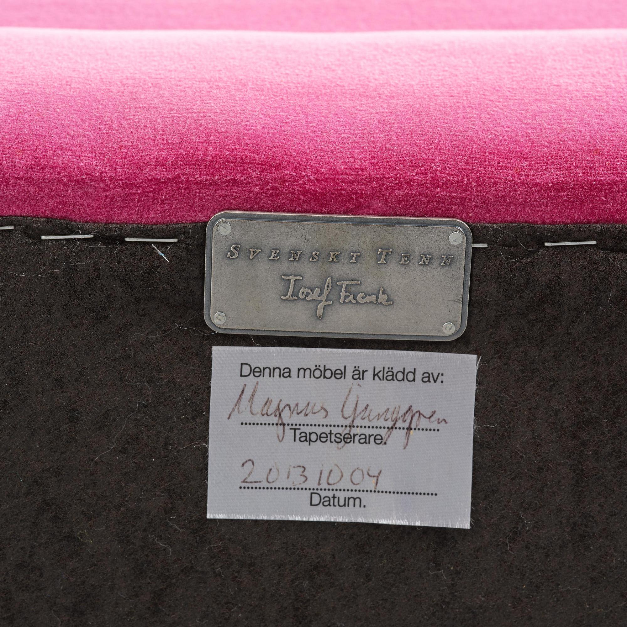 Josef Frank, a "Liljevalchs" sofa, Firma Svenskt Tenn, 2013.