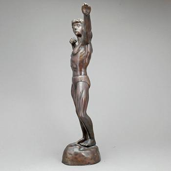 OKÄND KONSTNÄR, skulptur, patinerad brons, 1900-tal.
