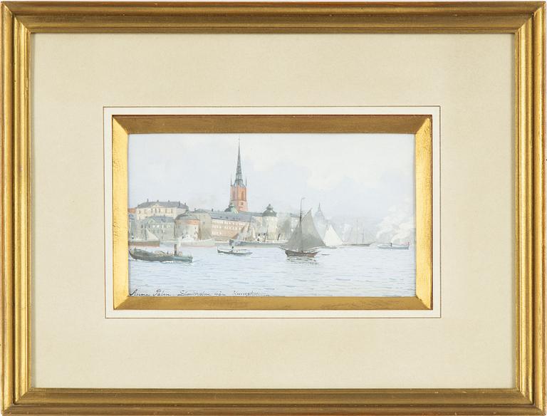 Anna Palm de Rosa, akvarell, signerad.