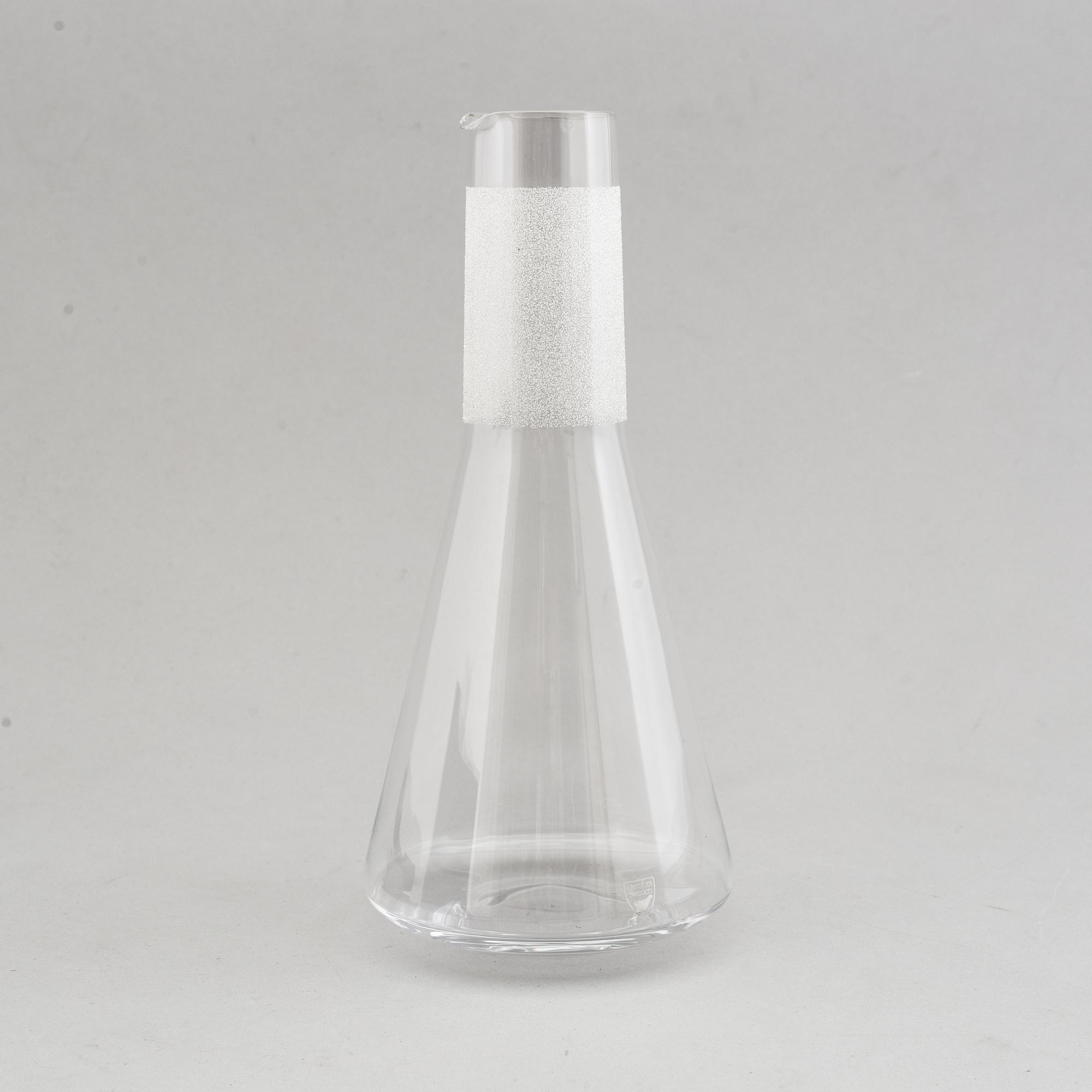 ERIKA LAGERBIELKE, karaffer, 2+2 st, "Divine", glas, Orrefors, 2000-tal.