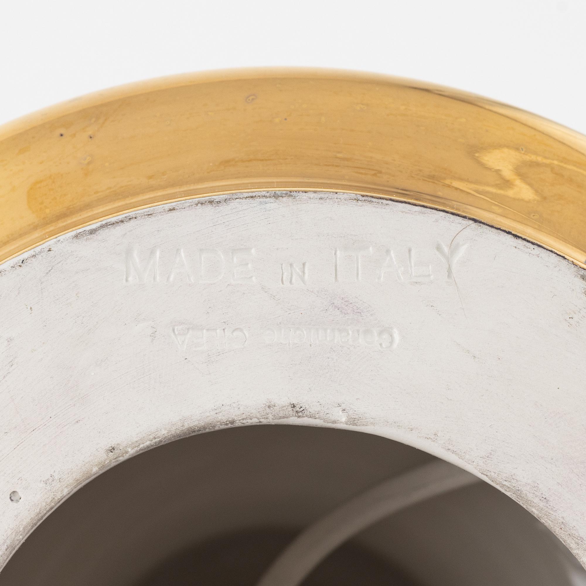 A pair of ceramic table lamp, Italy, second half of the 20th century.