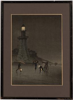 Kobayashi Kiyochika, 'Rainy day at Kudan'.