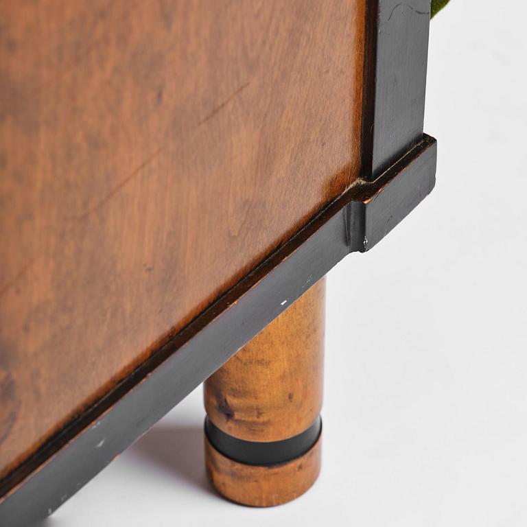 A pair of 1930s birch armchairs.