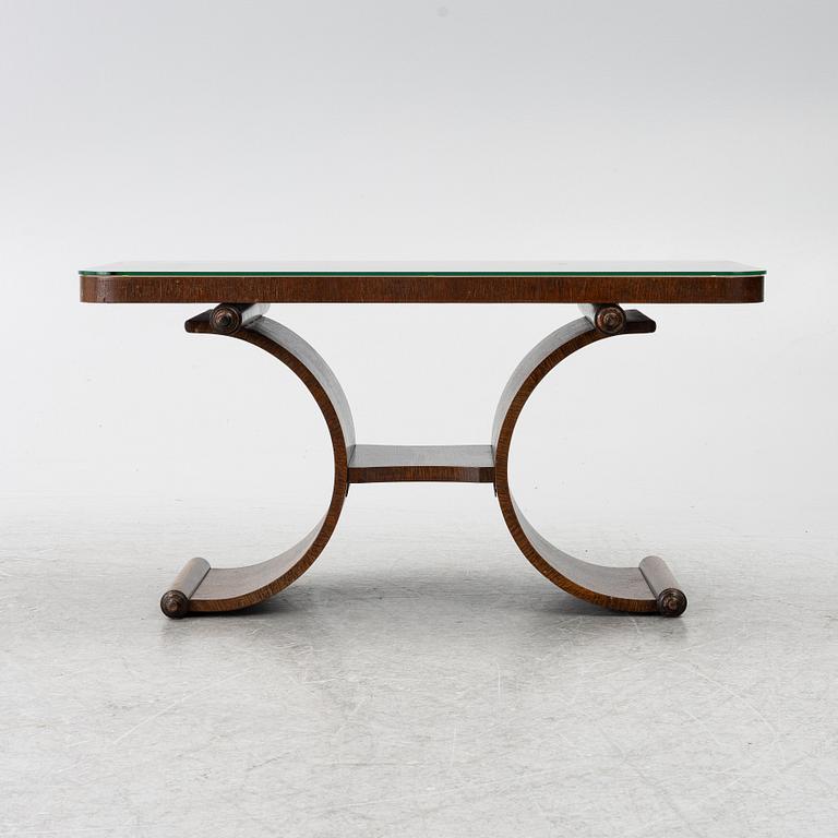 A coffee table, Art Deco style, modern manufacture.