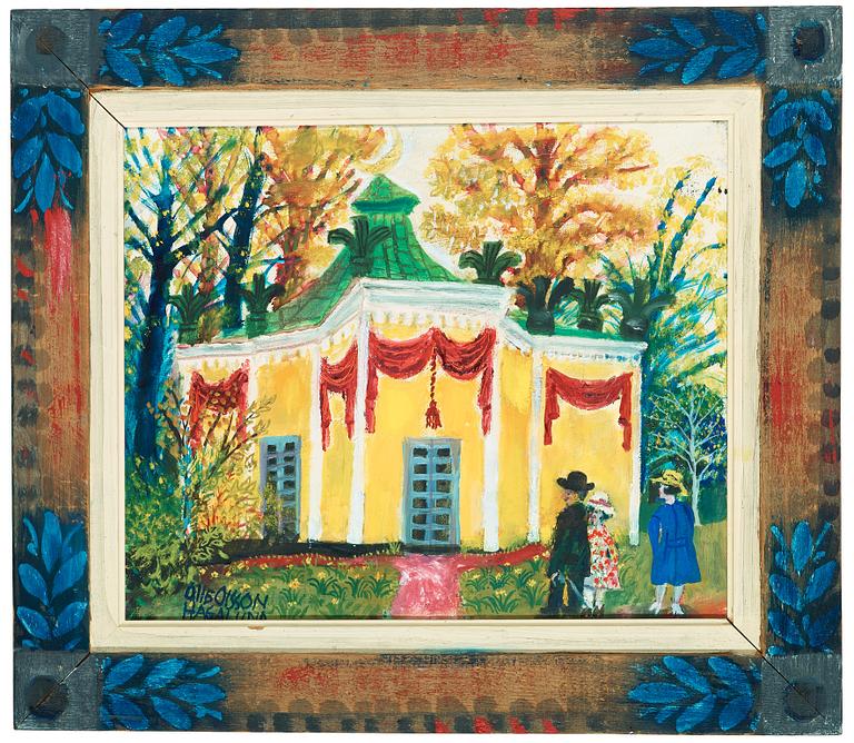 Olle Olsson-Hagalund, "Turkiska paviljongen i Hagaparken" (The Turkish Pavillion in the Haga Park).