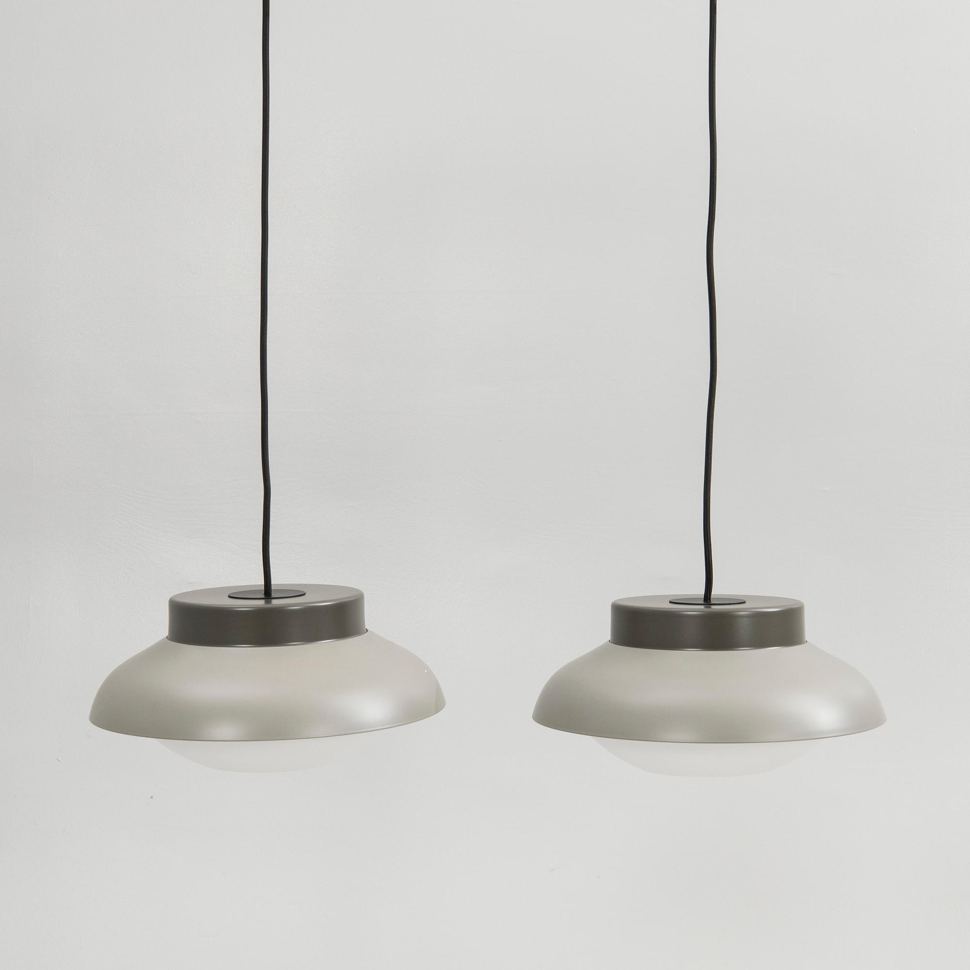 Sebastian Herkner, ceiling lamps, a pair, "Collar Pendant", for Gubi, Denmark, 21st century.
