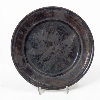 Stoneware planter and stand, dated 1824.