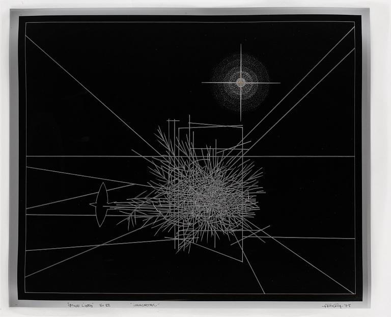 DICK BIXBY, mapp med 12 st litografier, signerade, bär numrering 82.