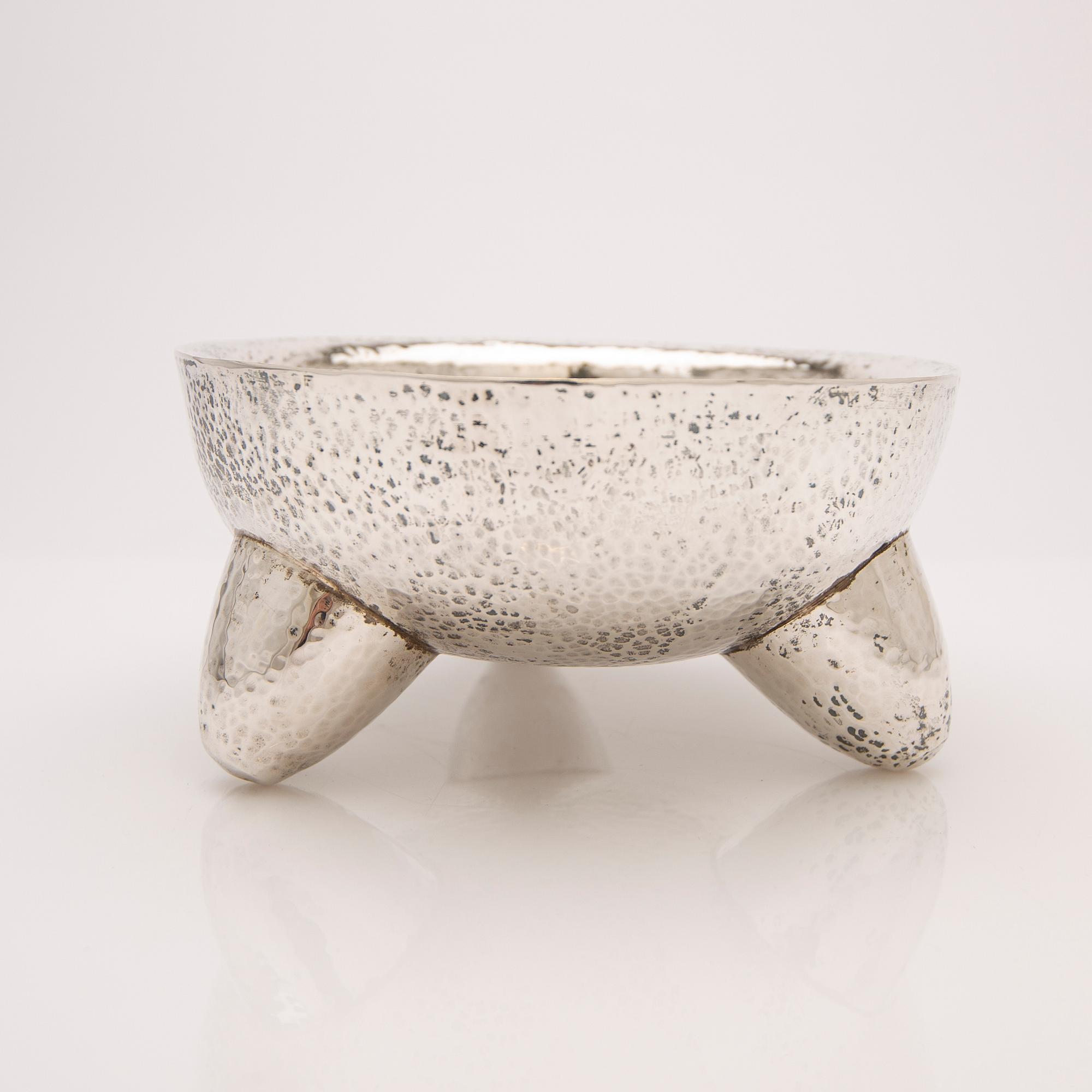 Bowl, sterling silver, Mexico.