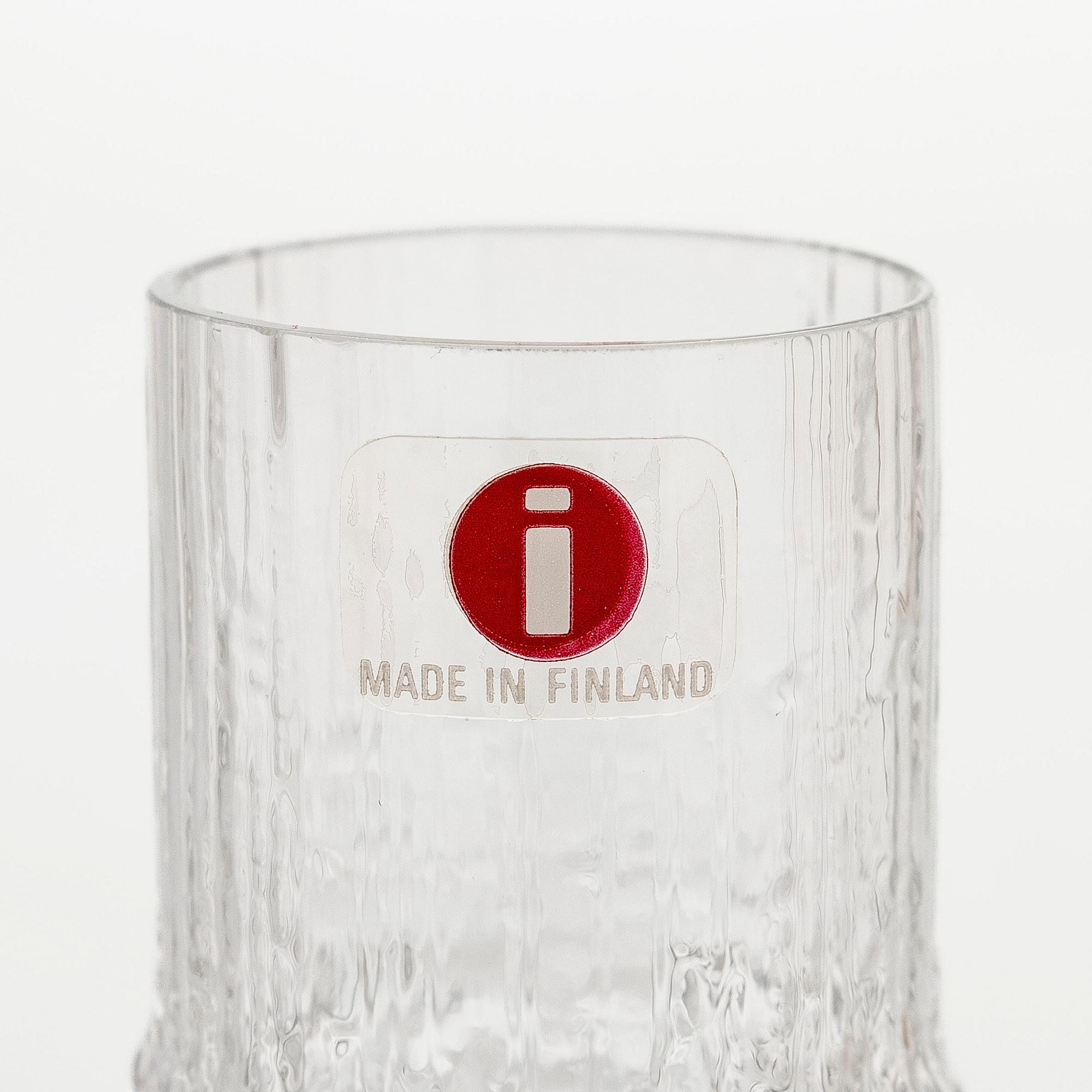 Tapio Wirkkala, twelve 'Niva' schnapps glasses in original wooden boxes. Iittala.