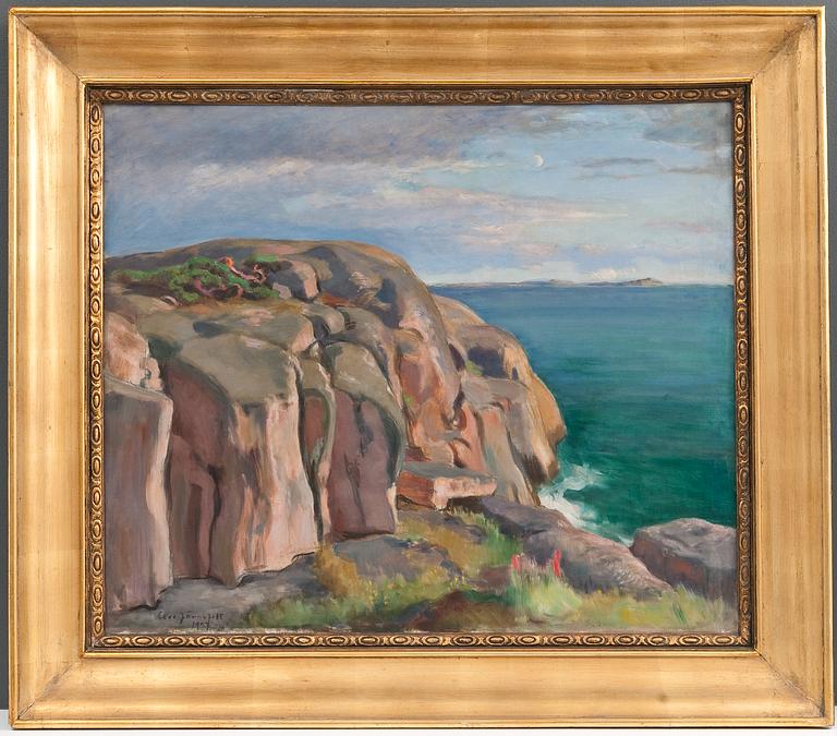 Eero Järnefelt, CLIFFS ON THE SHORE OF KAIVOPUISTO.