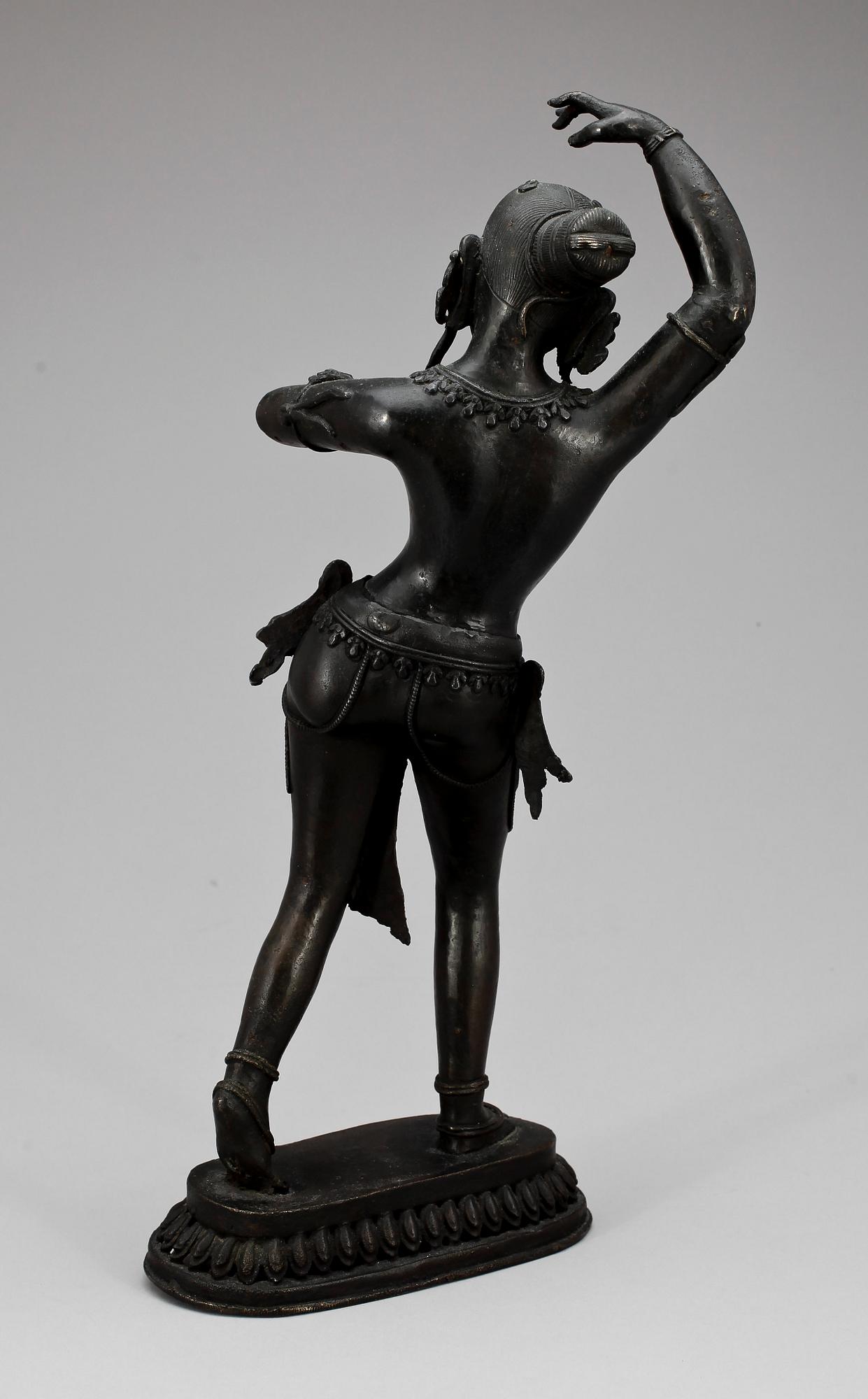 STATYETT, brons, Asien, 1800/1900-tal.