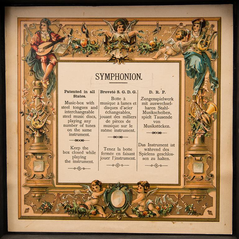 A German Symphonion music box, circa 1900.