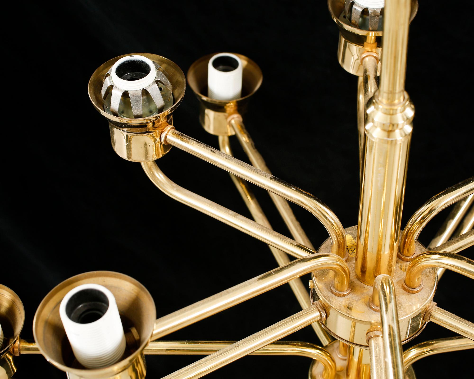 TAKLAMPA, T. Røste & Co., 1960-tal. Höjd ca 120 cm.