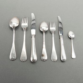 A SET OF 93 PCS SILVER CUTLERY "Gammalsvensk modell" GAB STOCKHOLM.