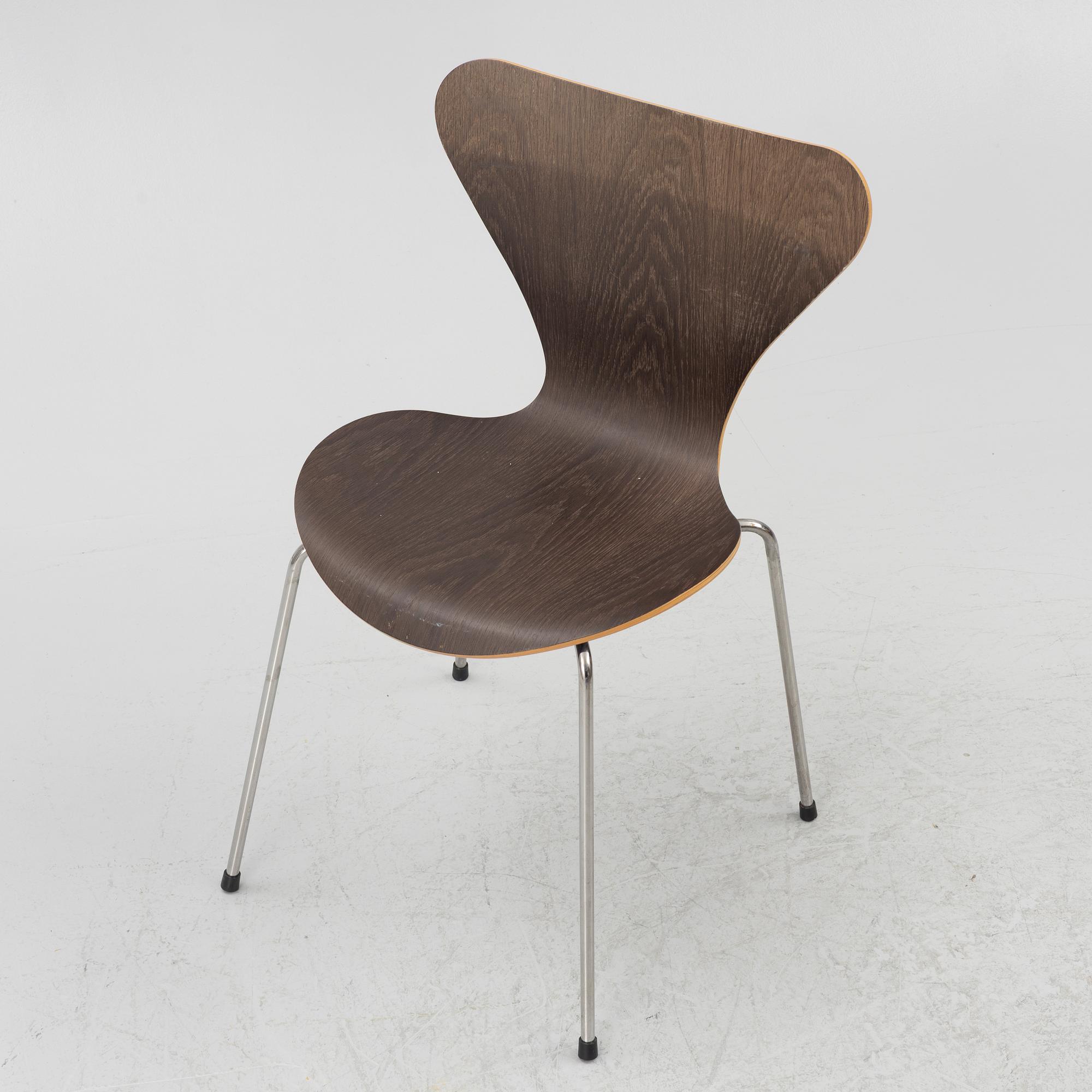 Arne Jacobsen, chairs, 4 pcs, "The Seven", Fritz Hansen.