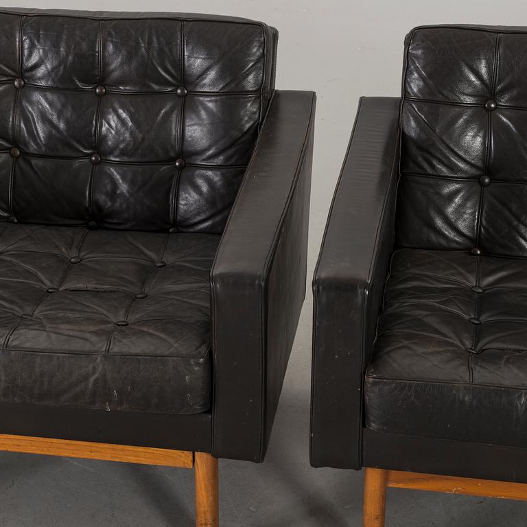 A PAIR OF KARL-ERIK EKSELIUS LOUNGE CHAIRS, JOC Vetlanda, Sweden.