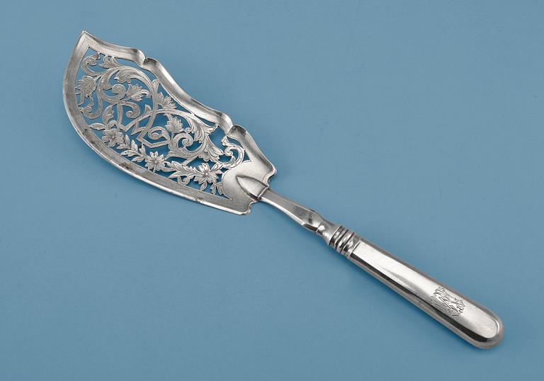 FISKSPADE, 84 silver, Johan Allenius St Petersburg 1896-1903.