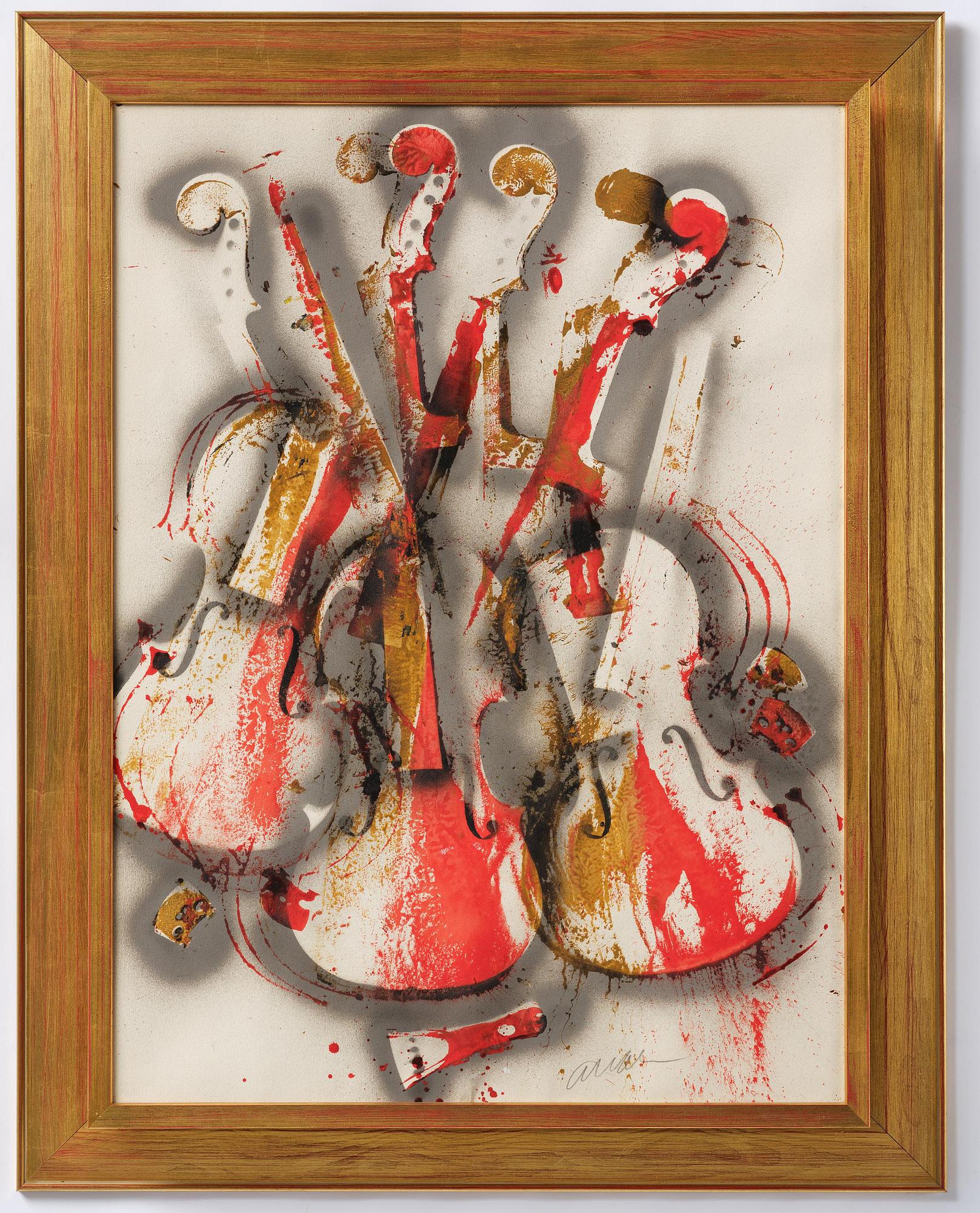 Arman (Armand Pierre Fernandez), "Orange and Grey Concerto".