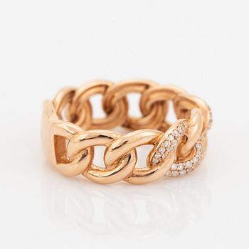 Brilliant cut diamond ring.