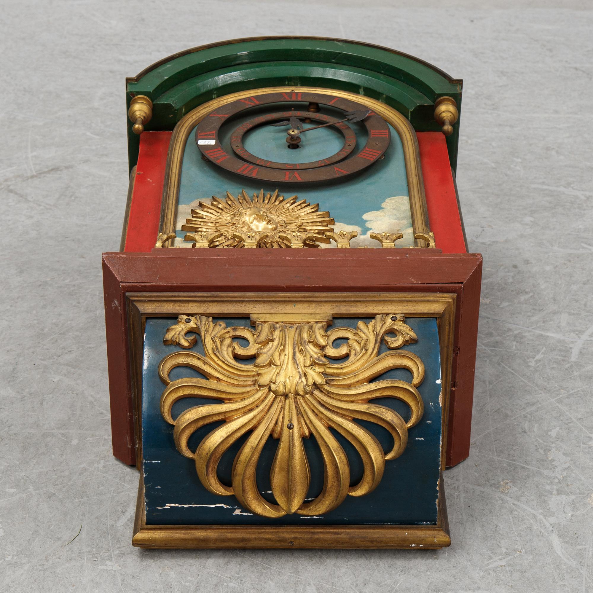 Väggur, Frankrike, 1800-talets andra hälft.