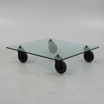 Gae Aulenti, coffee table, "Tavolo con Ruote", Italy.