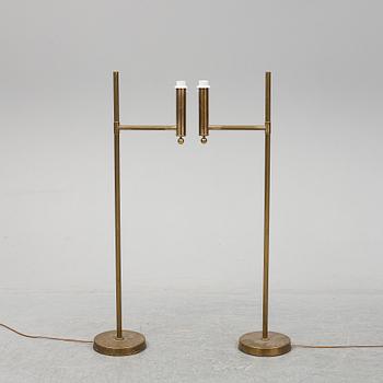 A pair of Bergbom floor lamps, second half of the 20th century.