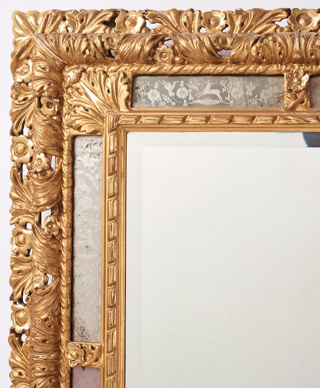 A north European Baroque mirror, first part of the 18th century.