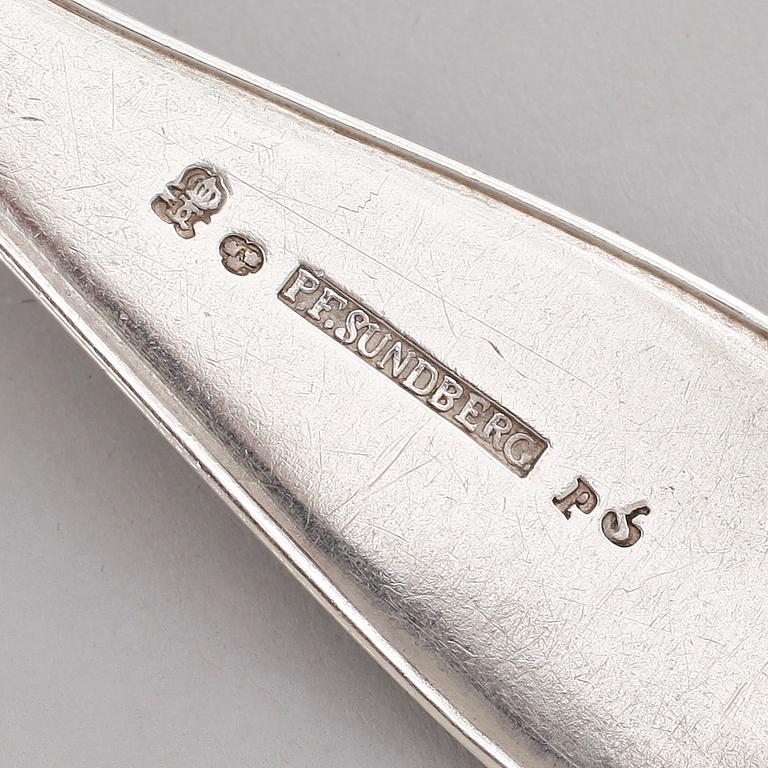 MATSKEDAR, 4 st, silver, svenska stämplar, 1800-tal. Vikt ca 264 gram.