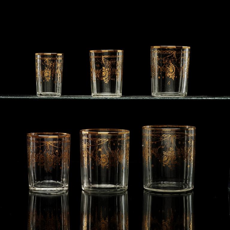 RESESET, fem delar, glas. 1700-tal.