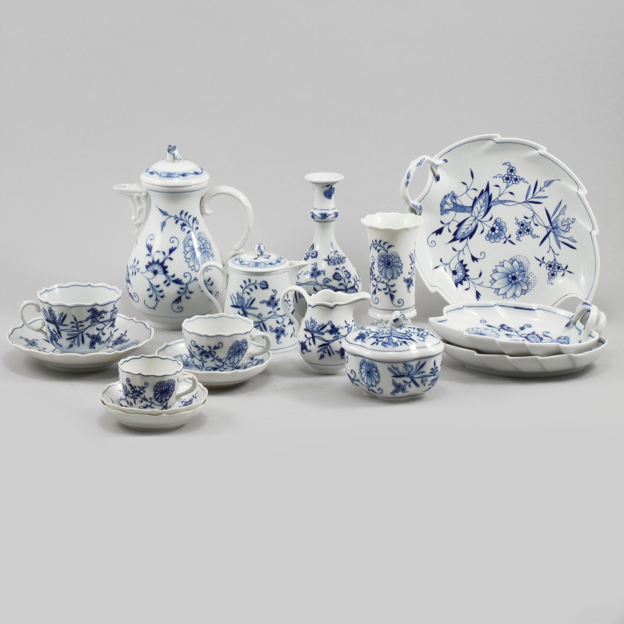 SERVISDELAR 34 delar, porslin, Meissen, 1900-tal.