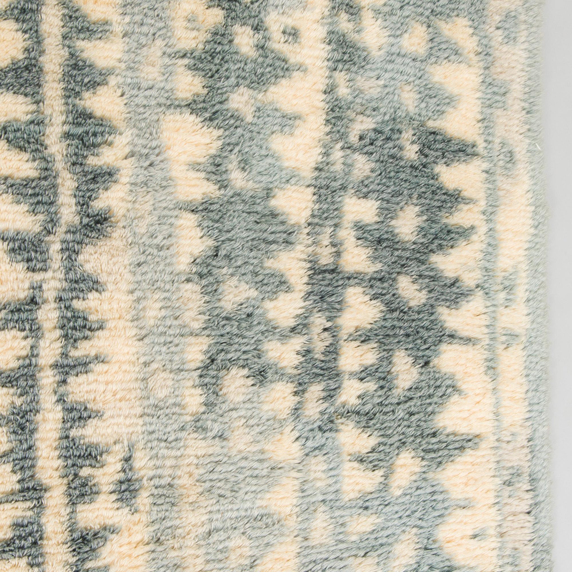 Kirsti Ilvessalo, A finnish long pile rya rug,  Milky Way', model for The Friends of Finnish Handicraft. Circa 225 x 145.