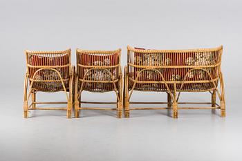 SOFFGRUPP, rotting, 3 delar, 1900-talets mitt.