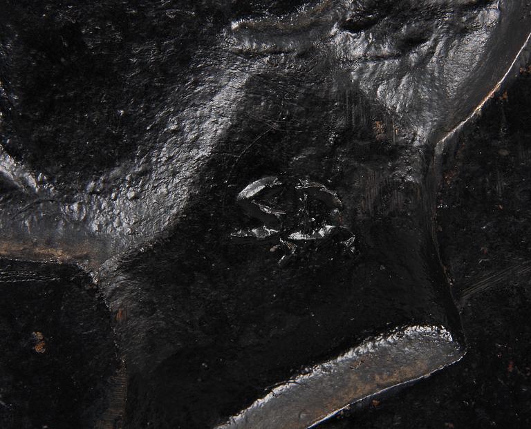 RELIEF, gjutjärn, märkt SD i godset á tergo, Sverige sent 1800-tal.