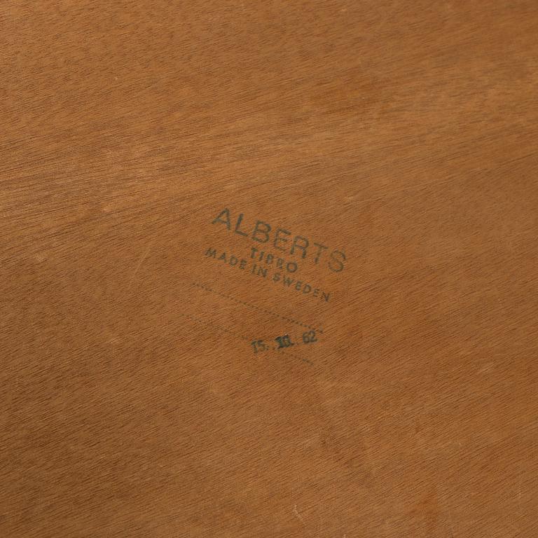 SOFFBORD, teak, Alberts, Tibro, 1962, stämpelmärkt.